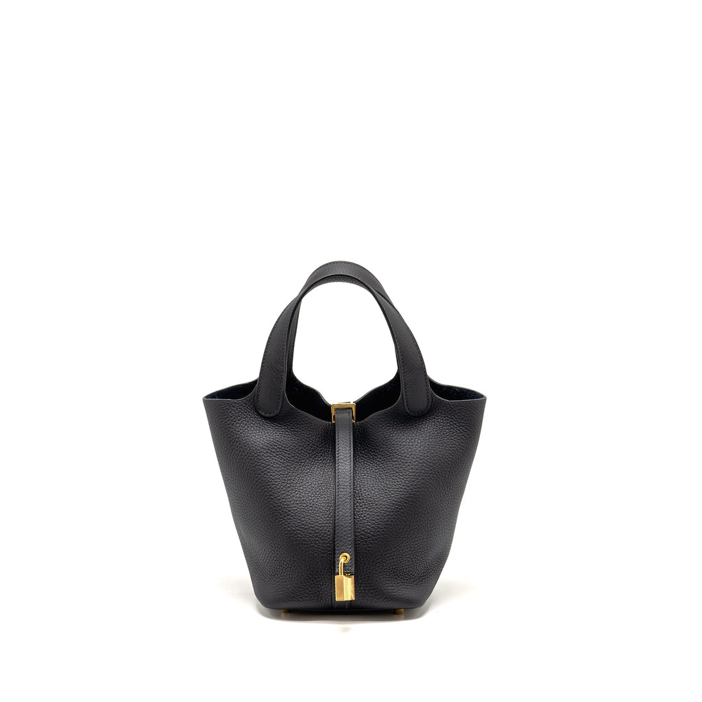 Hermes Picotin 18 Lock Bag Clemence Caban GHW