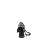 CHANEL SMALL CLASSIC DOUBLE FLAP BAG CAVIAR BLACK SHW (MICROCHIP)