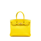 Hermes Birkin 30 Taurillon Novillo leather 9O Jaune De Naples GHW