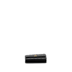 CHANEL PEARL CRUSH WALLET ON CHAIN LAMBSKIN BLACK GHW (MICROCHIP)