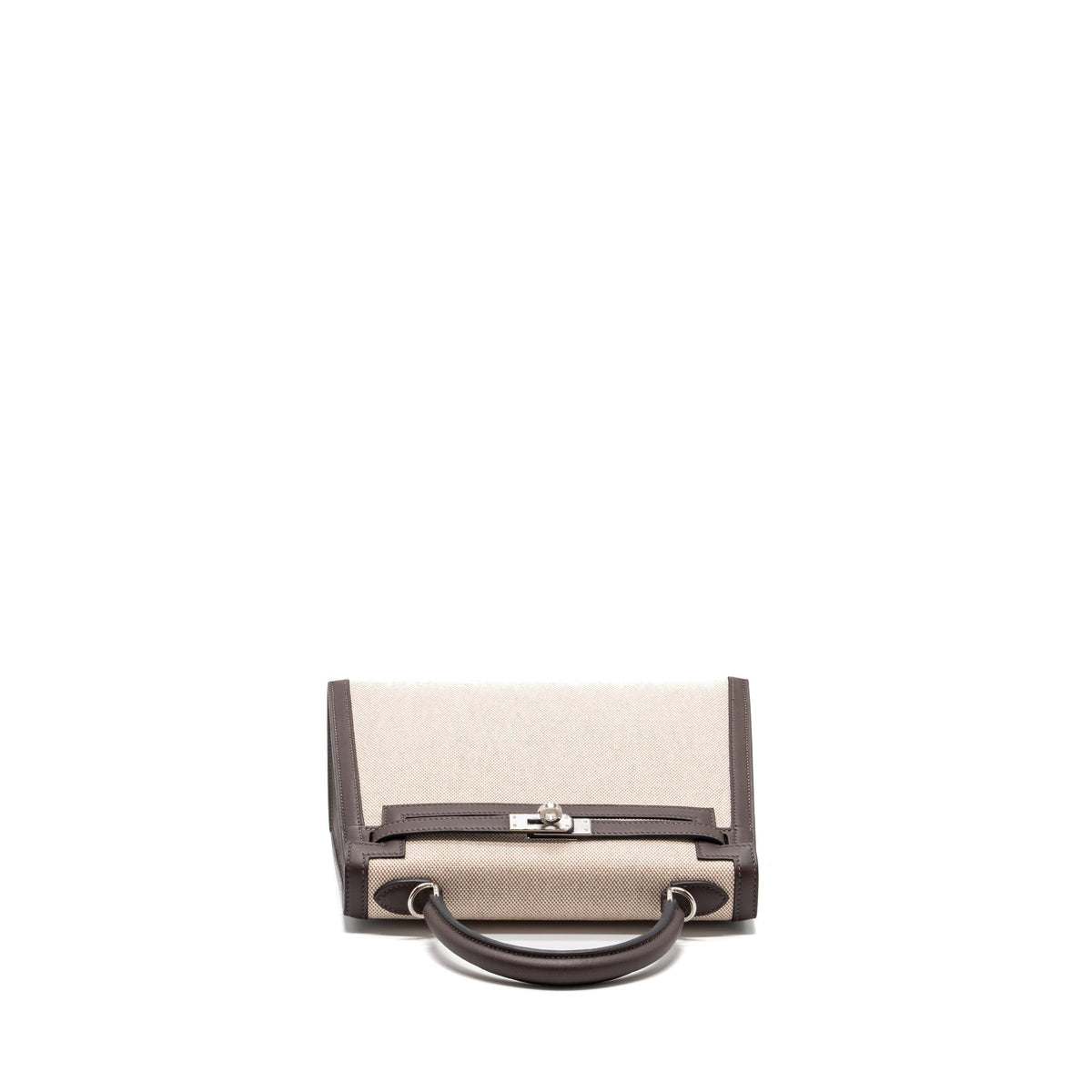 Hermes Kelly 25 Canvas/Swift Moka SHW
