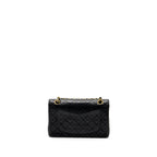 CHANEL VINTAGE SMALL CLASSIC DOUBLE FLAP BAG LAMBSKIN BLACK GHW