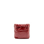 CHANEL MINI 22 BAG SHINY CALFSKIN RED GHW (MICROCHIP)