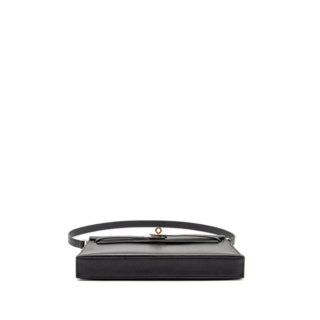 HERMES KELLY ELAN CHÈVRE CHAMKILA BLACK SHW