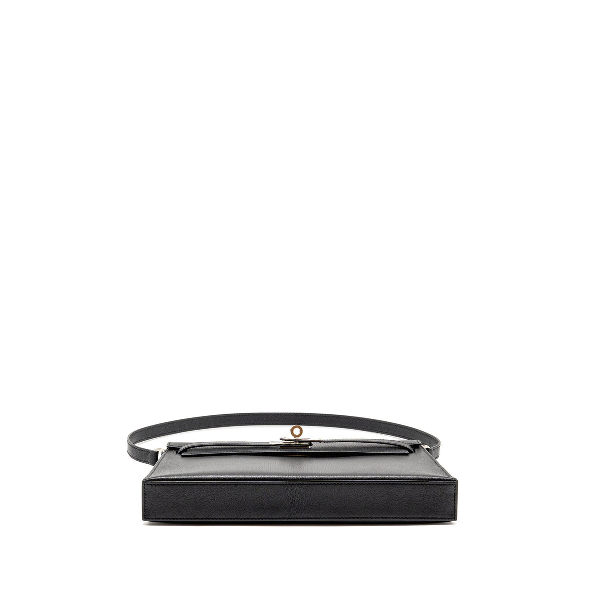 HERMES KELLY ELAN CHÈVRE CHAMKILA BLACK SHW