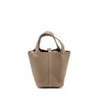 Hermes Picotin 18 Lock Bag Clemence Etoupe SHW