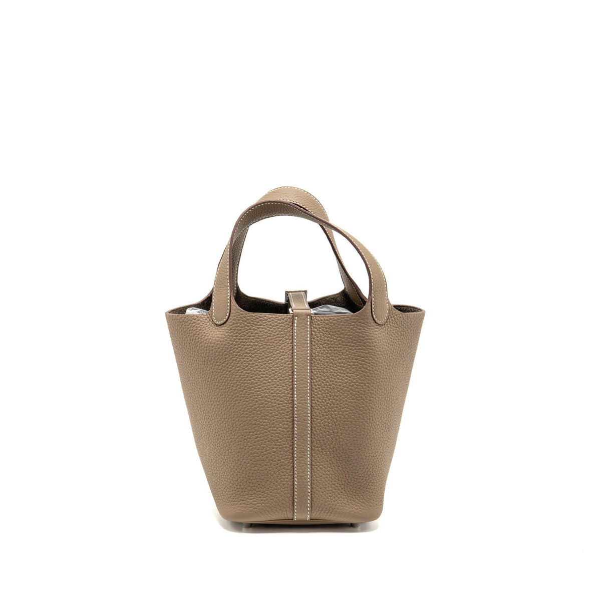 Hermes Picotin 18 Lock Bag Clemence Etoupe SHW