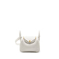 HERMES MINI LINDY II CLEMENCE NEW WHITE GHW