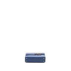 Hermes Mini Verrou Chèvre Mysore Blue Brighton SHW