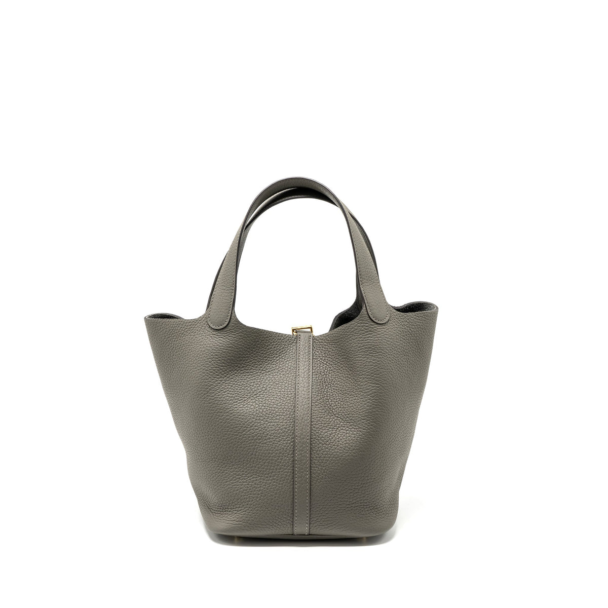 HERMES PICOTIN 22 LOCK BAG CLEMENCE GRIS MEYER GHW