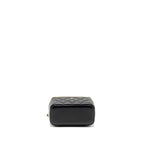 CHANEL LONG VANITY CASE LAMBSKIN BLACK LGHW