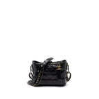 CHANEL SMALL GABRIELLE HOBO BAG AGED CALFSKIN BLACK MULTICOLOURED HARDWARE
