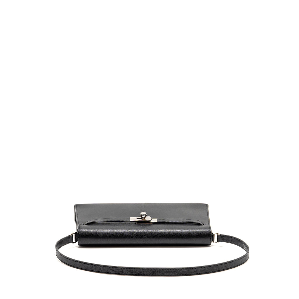 HERMES KELLY ELAN CHÈVRE CHAMKILA BLACK SHW