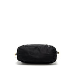 PRADA ZIP NYLON BAG BLACK GHW