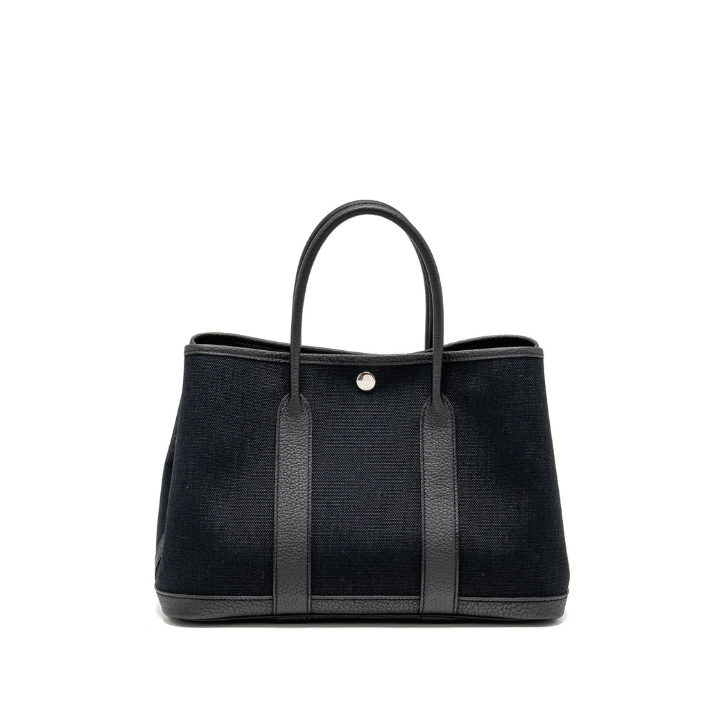 Hermes Garden Party 30 Canvas/Negonda Black SHW