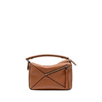 LOEWE SMALL PUZZLE BAG CALFSKIN TAN GHW