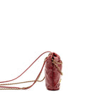CHANEL MINI 22 BAG SHINY CALFSKIN RED GHW (MICROCHIP)