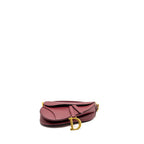 DIOR MEDIUM SADDLE BAG CALFSKIN RED GHW