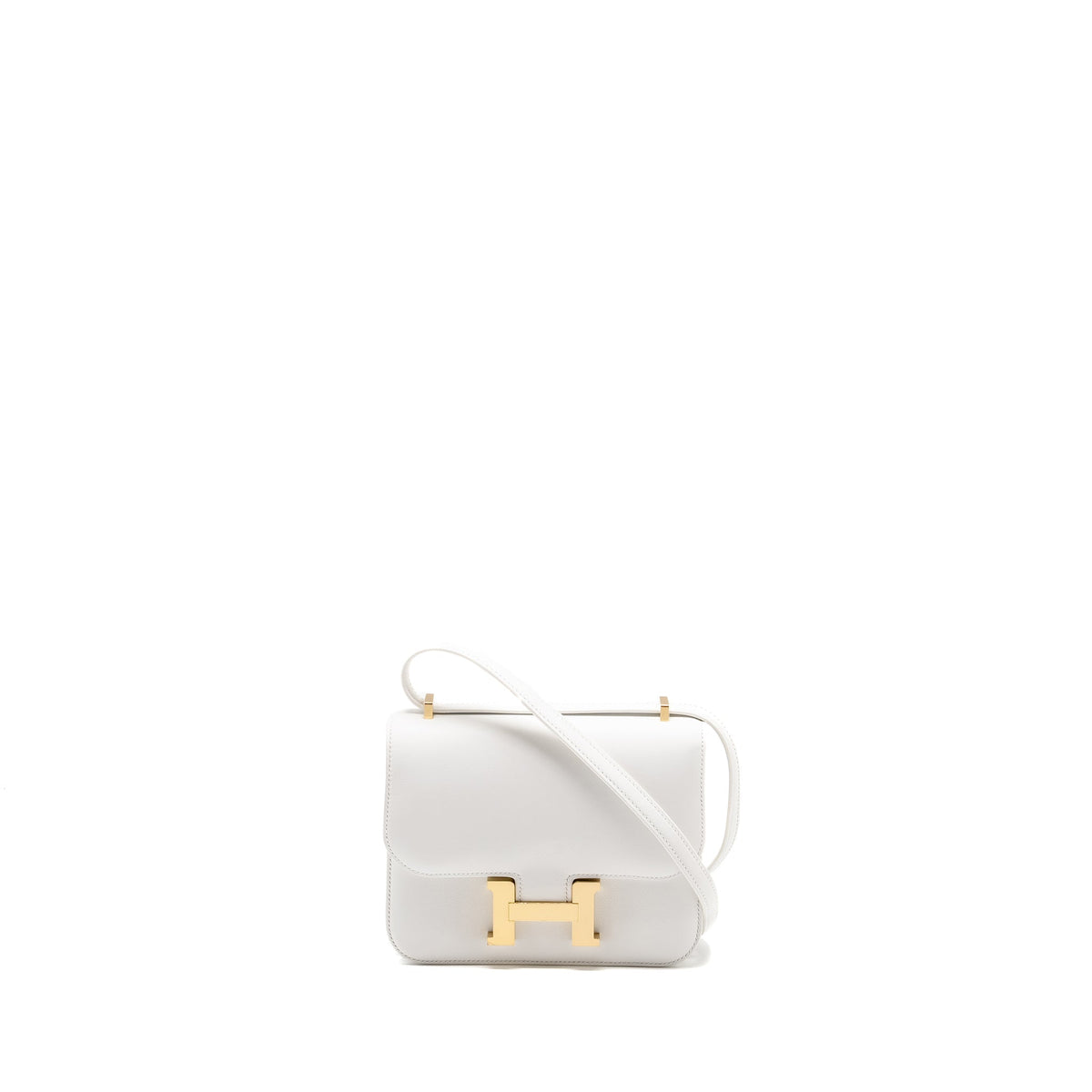 Hermes Mini Constance Swift New White LGHW