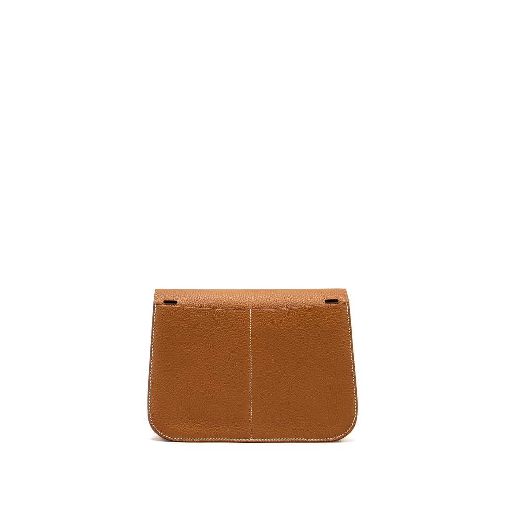 Hermes Halzan 25 Clemence Gold GHW