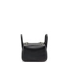 Hermes Mini Lindy Clemence Black GHW