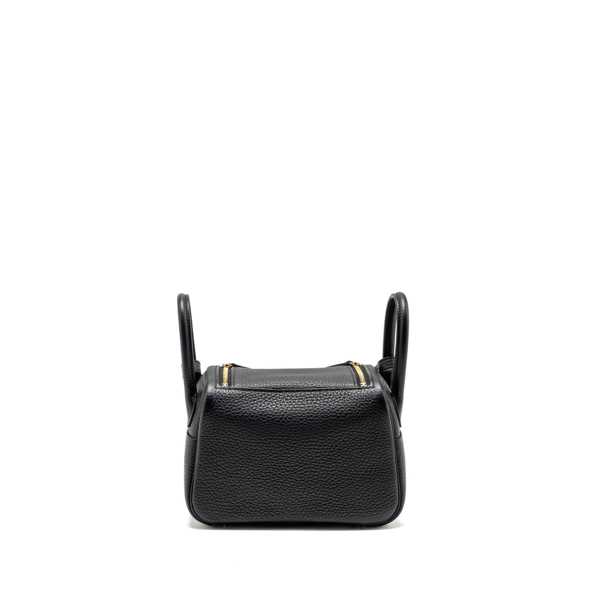 Hermes Mini Lindy Clemence Black GHW