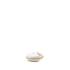 CHANEL 23C ROUND CLUTCH LAMBSKIN WHITE LGHW (MICROCHIP)