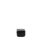 CHANEL TOP HANDLE MINI VANITY WITH CHAIN LAMBSKIN BLACK LGHW (MICROCHIP)