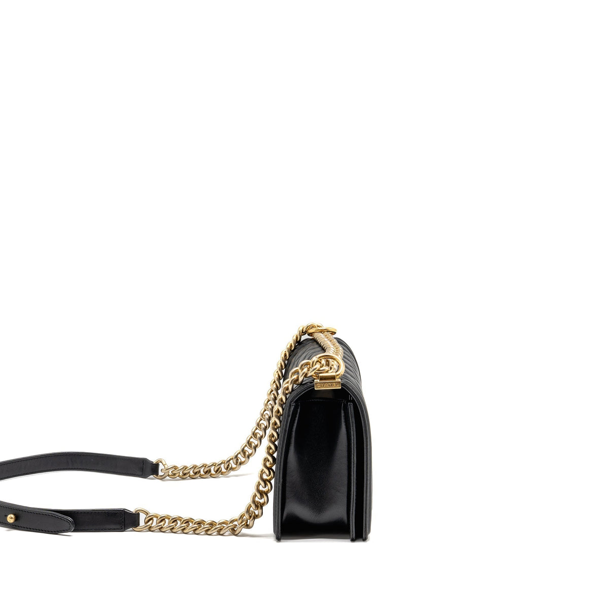 CHANEL MEDIUM BOY BAG LAMBSKIN BLACK GHW
