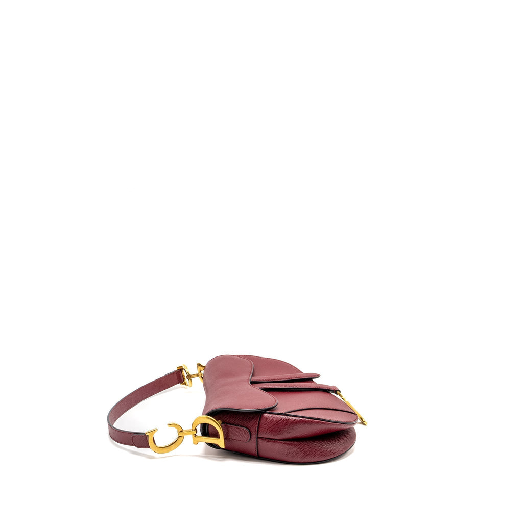 DIOR MEDIUM SADDLE BAG CALFSKIN RED GHW