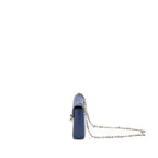 Hermes Mini Verrou Chèvre Mysore Blue Brighton SHW