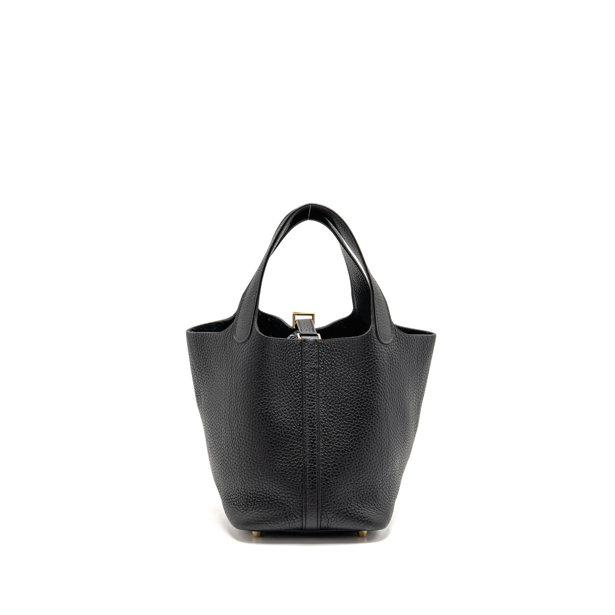 HERMES Picotin 18 Lock Bag Clemence Black GHW