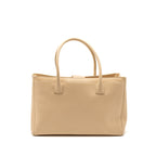 CHANEL CERF TOTE BAG GRAINED CALFSKIN BEIGE GHW