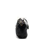 PRADA ZIP NYLON BAG BLACK GHW