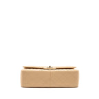 CHANEL JUMBO CLASSIC DOUBLE FLAP BAG CAVIAR BEIGE SHW