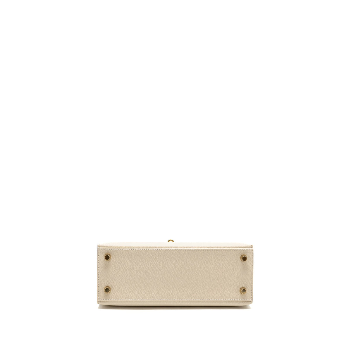 Hermes Kelly 25 Epsom Craie GHW
