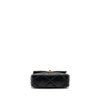CHANEL SMALL 19 BAG GOATSKIN BLACK MULTICOLOUR HARDWARE