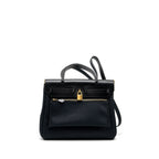 HERMES HERBAG 31 ZIP BAG CANVAS/LEATHER BLACK GHW