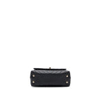 CHANEL SMALL COCO HANDLE CHEVRON CAVIAR BLACK LGHW