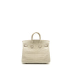 Hermes Birkin 25 Crocodile Porosus Beton SHW