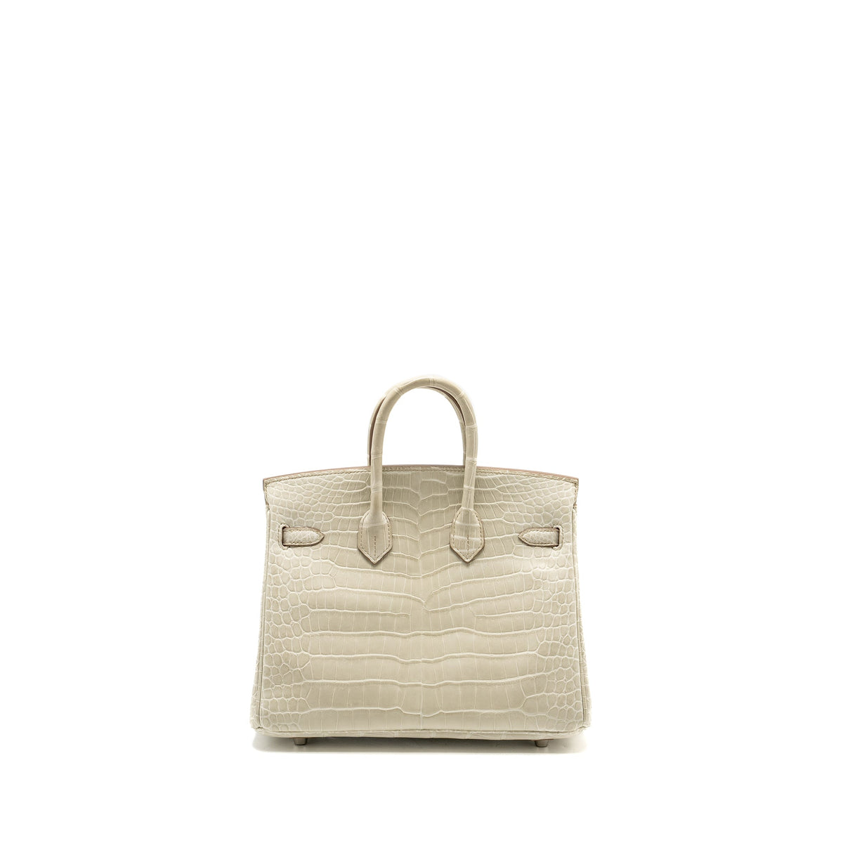 Hermes Birkin 25 Crocodile Porosus Beton SHW