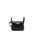 Hermes Mini Lindy Clemence Black GHW