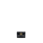 CHANEL 19 COMPACT WALLET LAMBSKIN BLACK GHW (MICROCHIP)