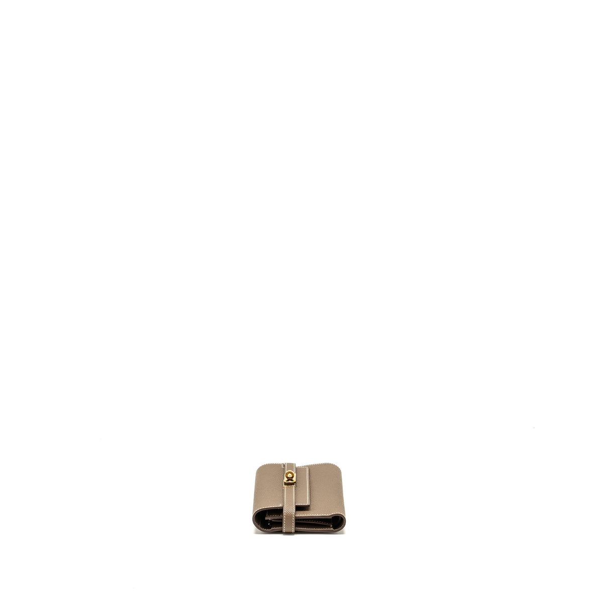 HERMES KELLY COMPACT WALLET EPSOM ETOUPE GHW