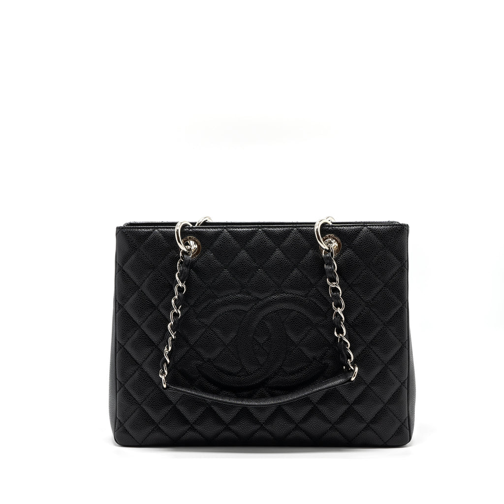 CHANEL GRAND SHOPPING TOTE CAVIAR BLACK SHW