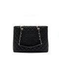 CHANEL GRAND SHOPPING TOTE CAVIAR BLACK SHW