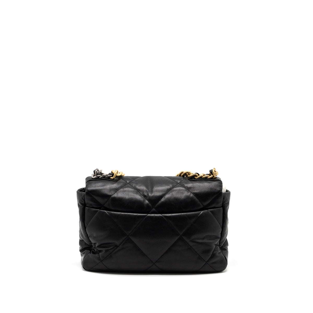 CHANEL MEDIUM 19 BAG GOATSKIN BLACK MULTICOLOUR HARDWARE
