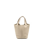 Hermes Picotin 18 Lock Bag clemence beton GHW
