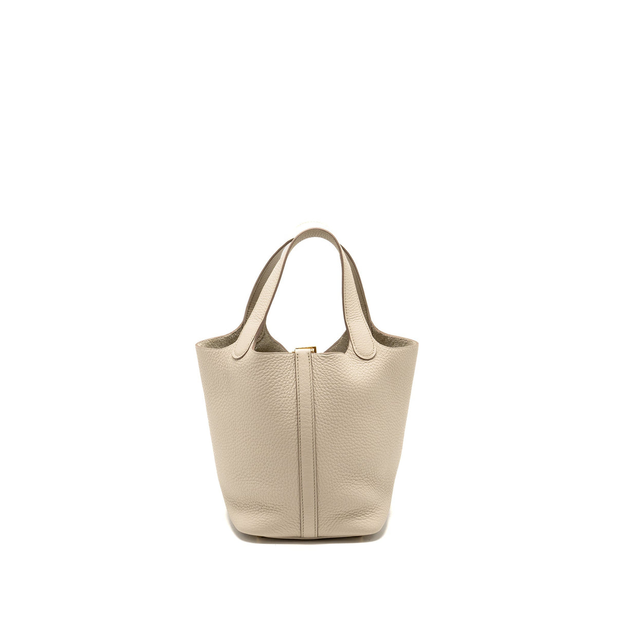 Hermes Picotin 18 Lock Bag clemence beton GHW