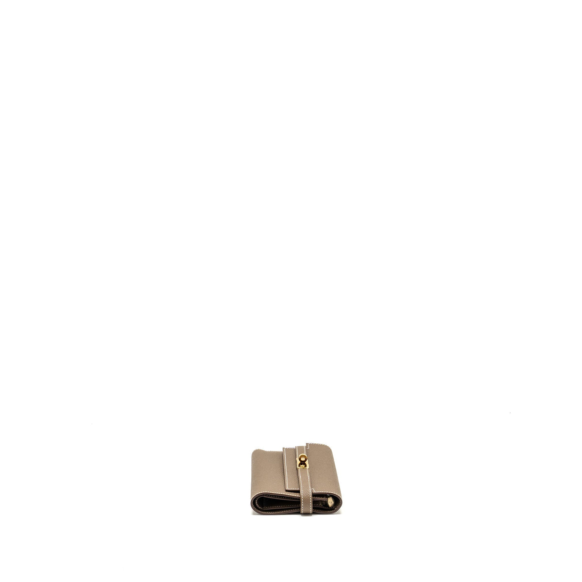 HERMES KELLY COMPACT WALLET EPSOM ETOUPE GHW